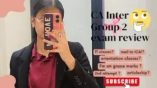 CA inter group 2 exam review of jan'26... what's next ?