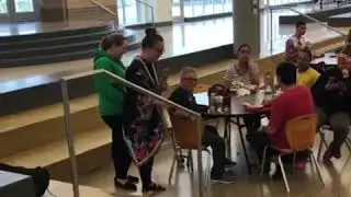Teen with down syndrome gets epic promposal.