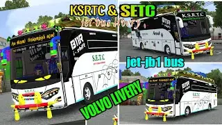 KSRTC & SETC LIVERY JET+JB1 BUS SIMULATOR INDONESIA | JET BUS LIVERY BUS SIMULATOR INDONESIA KSRTC