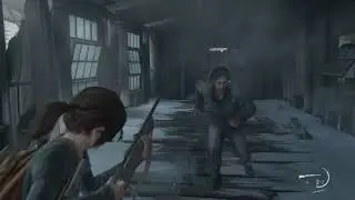 The Last of Us Part 1 - Ellie/David 2nd Infected Fight. Hard Difficulty.