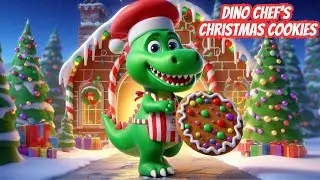 Dino Chef&rsquo;s Christmas Cookie Adventure! 🎄 Fun Kids Song | Dino Baking Fun!
