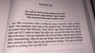 ACIM Lesson 358 Meditation