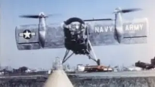 Vertol VZ-2 (Model 76) Tilt Wing in Flight Test | Boeing Classics
