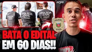 BATA O EDITAL DA PCPR EM DOIS MESES em 2026