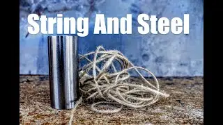 Making An Integral Knife From High Carbon Steel And Jute Twine