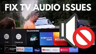 Fix audio problems on a television set, television has picture but no sound