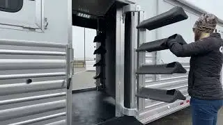 Fold Out Saddle Rack On Dual Tack Doors