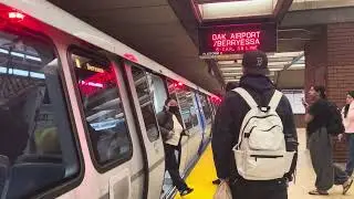 OAK Airport/Berryessa Train Arriving at Downtown Berkeley BART