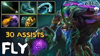 Fly - Treant Protector Sapling - 30 assists - 7.36a - Immortal Dota 2 Pro Plays