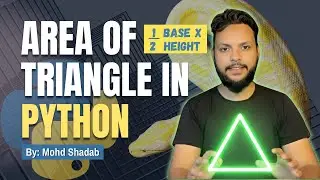 Python Basics: Calculate Area of Triangle | Step-by-Step Explanation (Hindi)