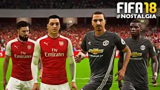 Arsenal vs. Manchester United | Premier League Full Match - FIFA 18 #nostalgia