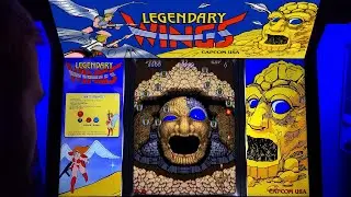 Legendary Wings Arcade Cabinet MAME Gameplay w/ Marquee