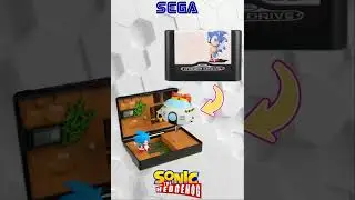 Console Heroes - Sega Mega Drive Console & Sonic The Hedgehog [Supervillain Bundle Diorama] #SHORTS