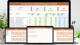 Executive Search & Staffing KPI Dashboard in Power BI