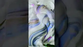 Silver Gray Shaving Cream Color Mix | ASMR