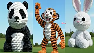 Balloon Animals Magic 😍 Panda 🐼 Rabbit 🐰 Monkey 🐵 | Satisfying Balloon Art 