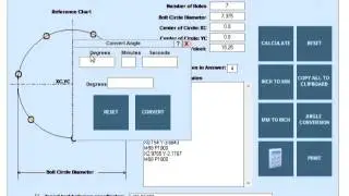 Bolt Circle Calculator