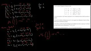 VI.3. Application sur un exercice avec Jacobi et Gauss-Seidel