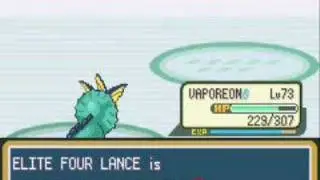 Pokemon Fire Red - Second Battle vs Elite Four Lance