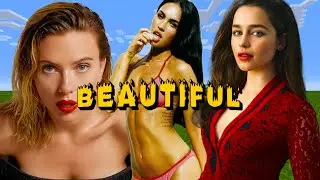 The most beautiful women according to minecraft | Pixel art