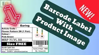 Barcode Label with Product Image in Label Printing Software