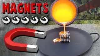 Molten Copper vs Neodymium Magnets aka Buckyballs / NeoCube / Zen Magnets