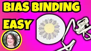 How to Sew Bias Binding on Curved Seams | How to Bind a Quilt with Faodail Creation