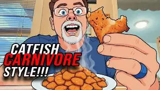 Catching Eater-Size Catfish + Cooking Them Carnivore Style!