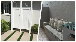 75 Transitional Outdoor Patio Shower Design Ideas You'll Love ➤