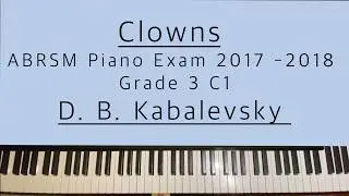 Clowns | D.B. Kabalevsky | ABRSM Piano Exam 2017 - 2018 Grade 3 C1