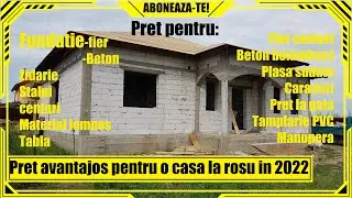 🏠Cat costa sa construiesti o casa la rosu❌Casa la rosu la pret atractiv.