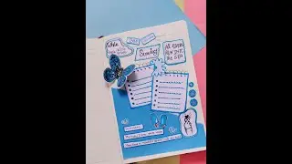 Blue 💙💙 Journal || Journal With Me || Blue Theme Journaling..