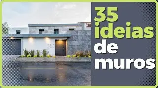 35 IDEIAS DE MUROS para CASAS para se INSPIRAR | IDEIAS DE FACHADAS Modernas, Bonitas e Seguras