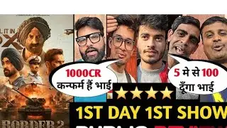 Border 2 Movie Public Review First Show || Border 2 Public Reaction First Day First Show || Sunny