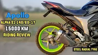Apollo Alpha S1 140/60R-17 Tyre Review | 15000 Km Riding Review