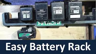 Easy DIY rack for Hitachi HiKoki Metabo HPT batteries