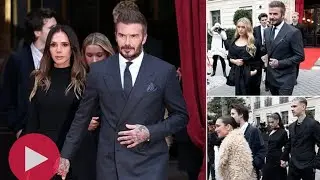Victoria and David Beckham make first public appearance together since son Brooklyn's statement