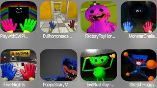 Evil Horor Escape,Play With Evil Plush,Factory Toy,Monster Challenge,FiveNights,Poppy Scary Monster,