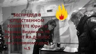 БЕСПРЕДЕЛ В СЛЕДСТВЕННОМ КОМИТЕТЕ Юриста Вадима Видякина НЕ ПУСКАЮТ НА ДОПРОС по уголовному делу ч.5