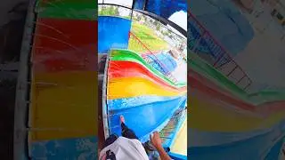 bellaciao waterslide parkour 💦#parkourfreerun #parkour #waterpark #shortslife