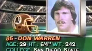 DON WARREN WASHINGTON REDSKINS PT 2