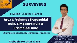 Area & Volume : Trapezoidal Rule Simpson&rsquo;s Rule & Prismoidal Rule | GATE Civil Engineering Surveying
