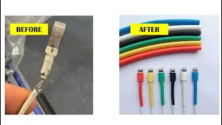 How to fix the ripped iphone charging cable
