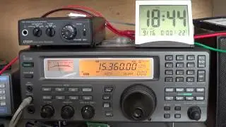 Tuning  19 meter band shortwave with comments