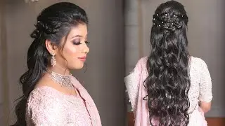 Easy Engagement Hairstyle Tutorial | Step By Step Engagement Hair Tutorial Video | Krushhh by Konica