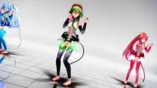 MMD Shake It TDA Gumi, TDA Winter Miku, TDA Agahat Luka