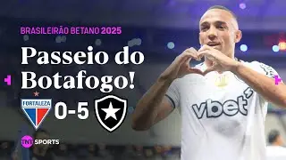 ARTHUR CABRAL MARCA, MAR&Ccedil;AL CRAVA E FOG&Atilde;O ATROPELA EM REENCONTRO COM PAIVA! FORTALEZA 0X5 BOTAFOGO