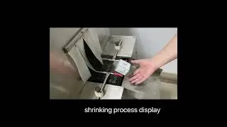 #How to apply a shrink sleeve label to a bottle? #Steam shrinking tunnel