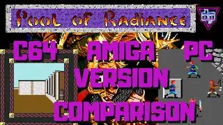 Pool Of Radiance - C64 - AMIGA - PC - Version Comparison