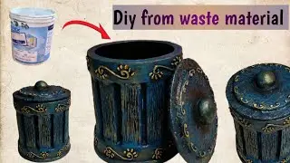 VINTAGE Home decor diy from waste paint box |Antique home decor |best out of waste